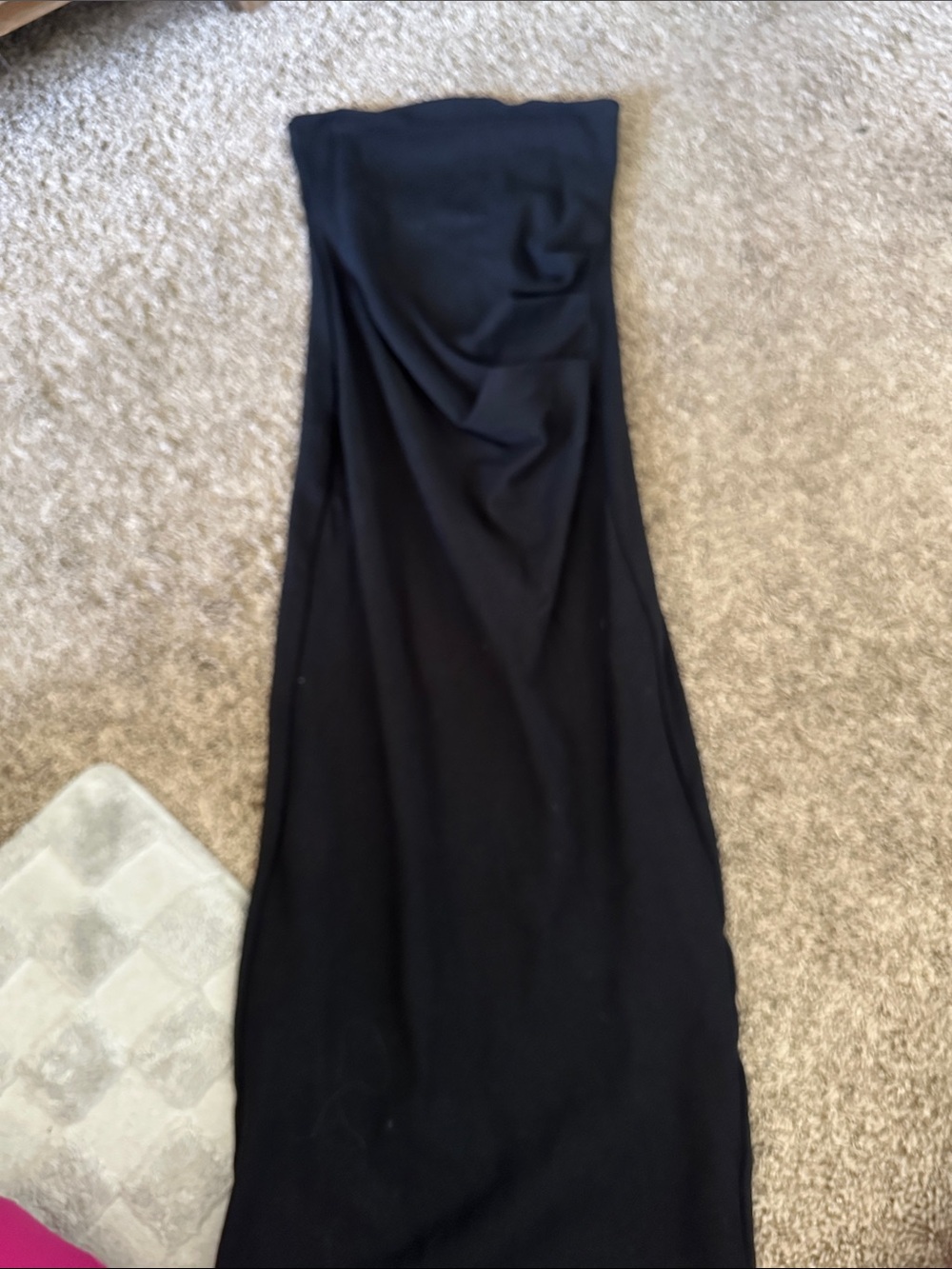 Zara Strapless Black Maxi Dress